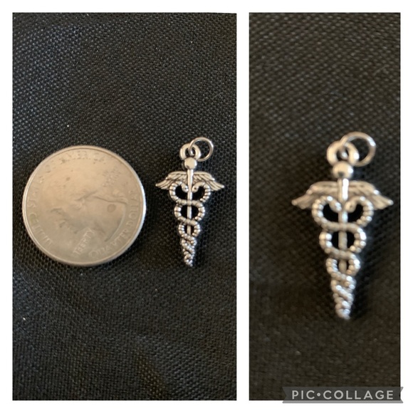 Medical Charm, Silver Tone for necklace, bracelet, pens, purse, keychains, NWT - Picture 1 of 5